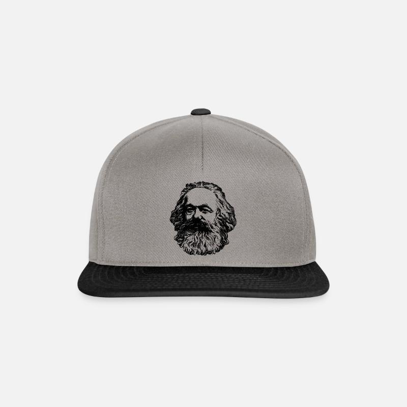 Karl Marx - Snapback Cap - Graphit/Schwarz