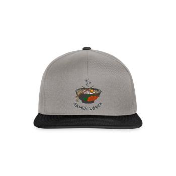 Amant de ramen - Casquette snapback - gris graphite/noir - Devant