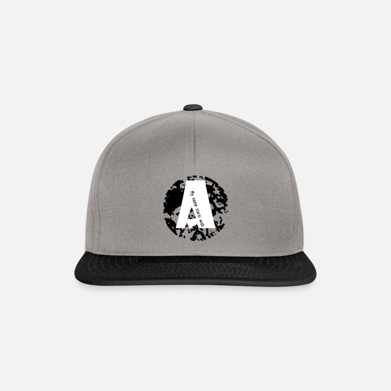 A - Snapback Cap - graphite/black