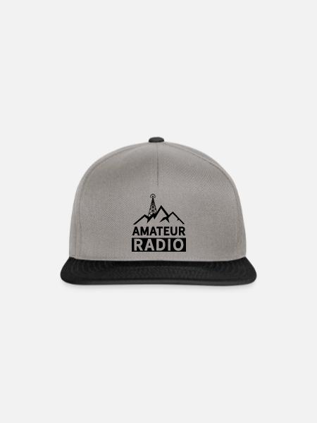 Amateurfunk Amateurfunker Radio - Snapback Cap - Graphit/Schwarz