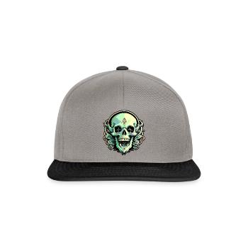 Crâne - Casquette snapback - gris graphite/noir - Devant