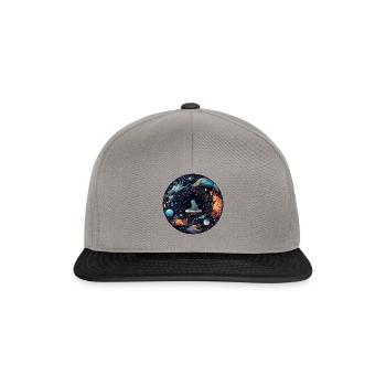 Cosmic Journeys - Snapback Cap - Graphit/Schwarz - Vorne