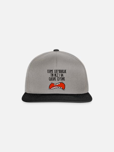 Ferme eut'bouque... - Snapback Cap - Graphit/Schwarz