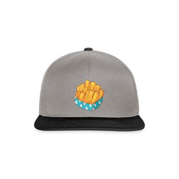 Frites frites - Casquette snapback - gris graphite/noir - Devant