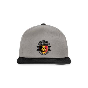Belgium (Belgique) coat of arms - Snapback Cap - graphite/black - Front