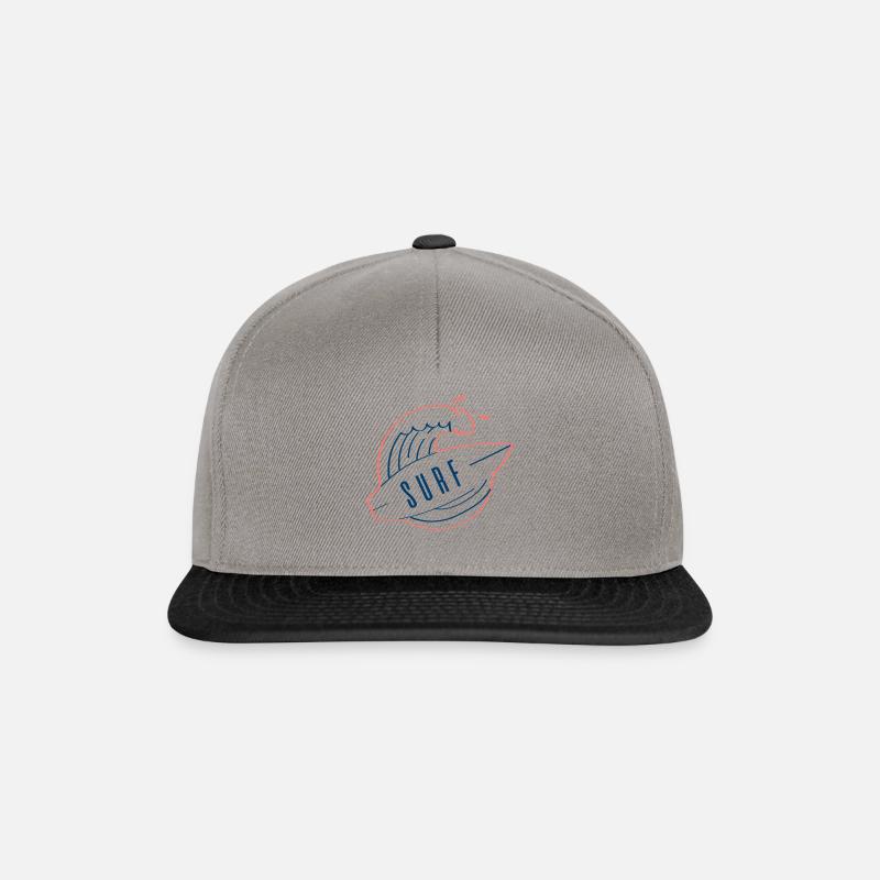 wave surf - Snapback Cap - graphite/black