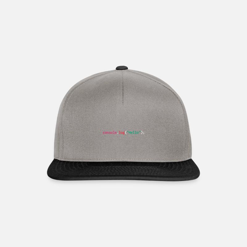 Développeur javascript web humour drôle - Casquette snapback - gris graphite/noir