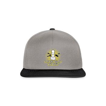 Fortune Favors Le cadeau courageux - Casquette snapback - gris graphite/noir - Devant