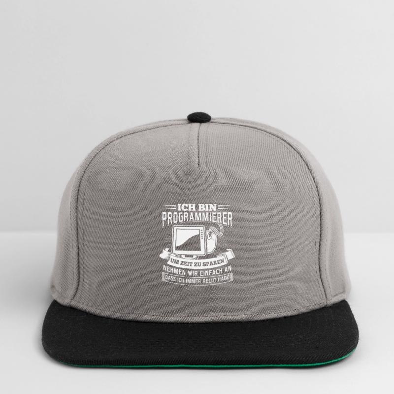 Ich bin Programmierer Coding Linux Nerd Snapback Cap