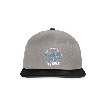 Member Of The Broken Rib Club Gift - Snapback Cap - graphite/black - Front