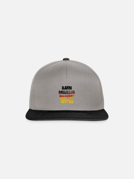 WM Helden - Snapback Cap - Graphit/Schwarz
