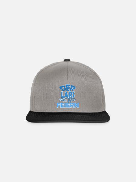 Lars - Snapback Cap - Graphit/Schwarz
