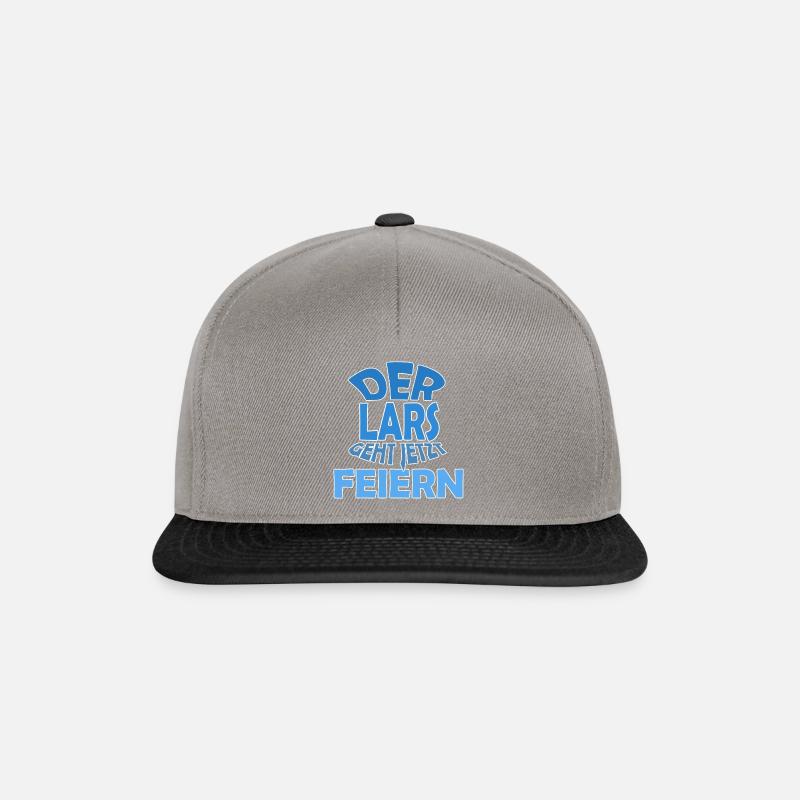 Lars - Snapback Cap - Graphit/Schwarz