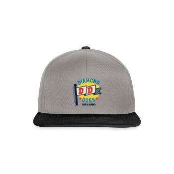 Ted Lasso Diamond Dogs Drapeau - Casquette snapback - gris graphite/noir - Devant
