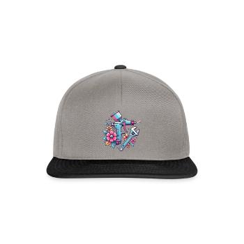 NouveauPistolet de pulvérisation - Casquette snapback - gris graphite/noir - Devant