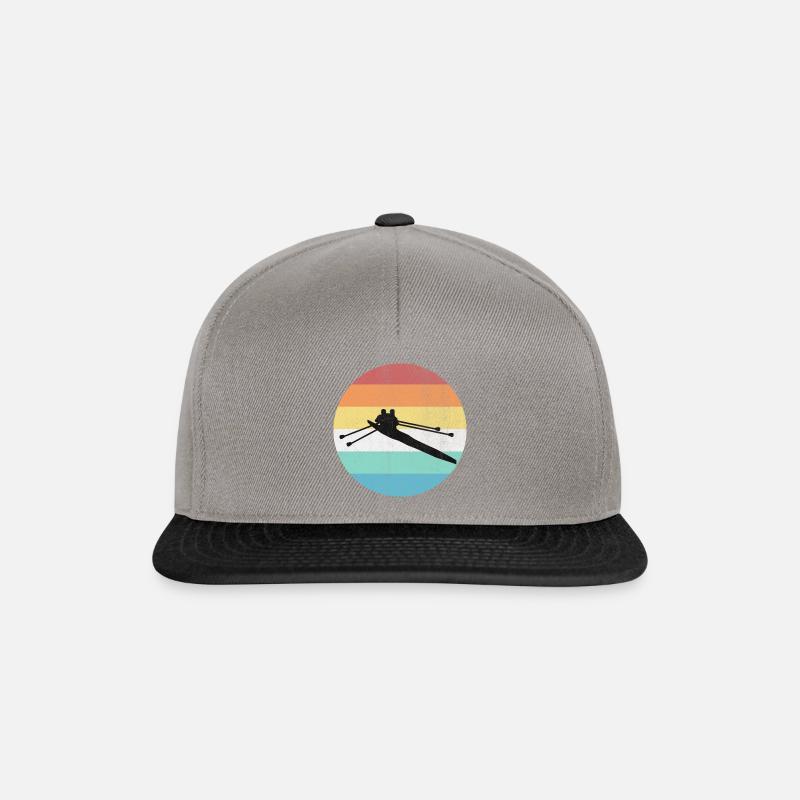 Rudern Ruderer Team - Snapback Cap - Graphit/Schwarz