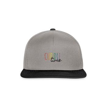 Cuddle time black - Snapback Cap - Graphit/Schwarz - Vorne