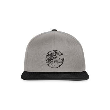 SAUVEZ L'OCÉAN - Casquette snapback - gris graphite/noir - Devant