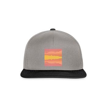 Bunte Berge - Snapback Cap - Graphit/Schwarz - Vorne