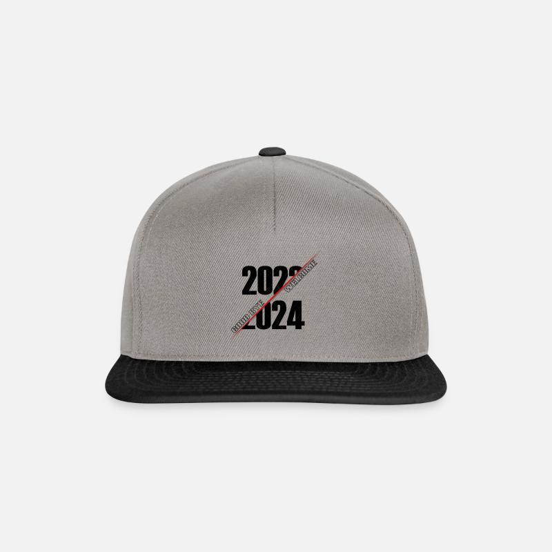 Good bye 2023 welcom 2024 - Snapback Cap - graphite/black