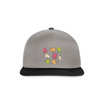 Breast Bag Gummy Bear Gift Idea - Snapback Cap - graphite/black - Front