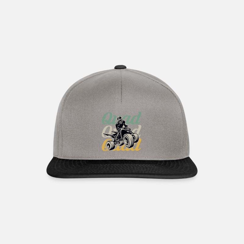 quad quad quad - Snapback Cap - Graphit/Schwarz