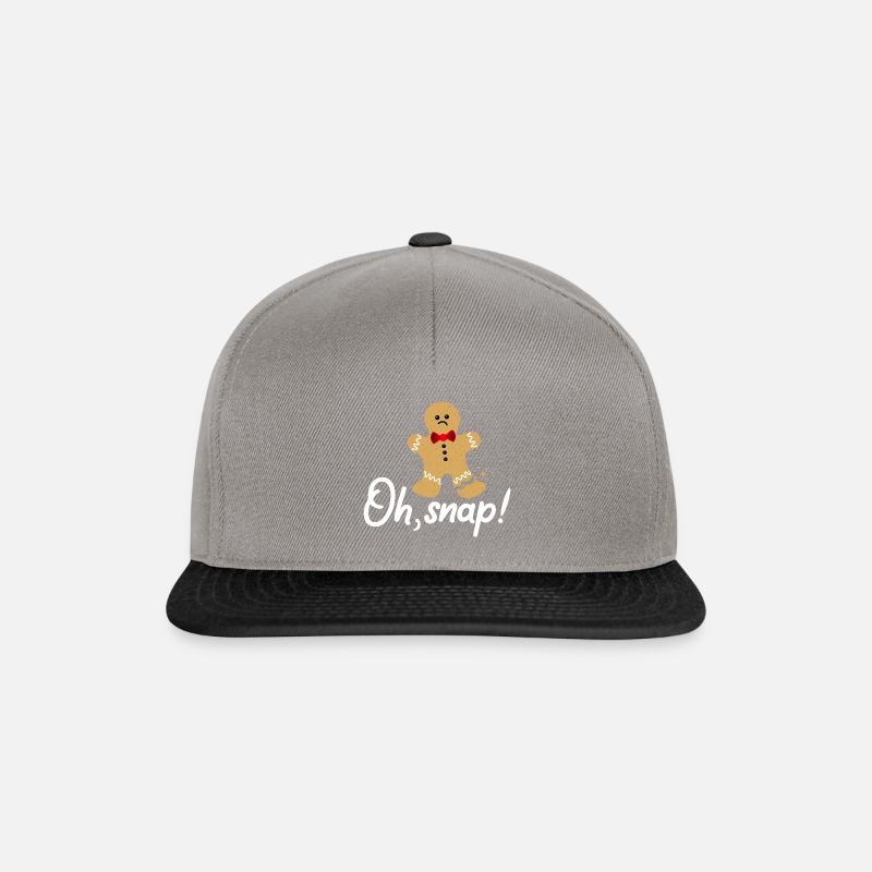 Oh Snap Lebkuchen - Snapback Cap - Graphit/Schwarz