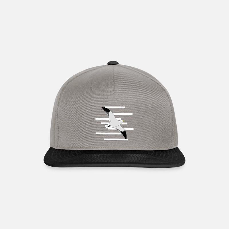 Fly-on seagull - Snapback Cap - graphite/black