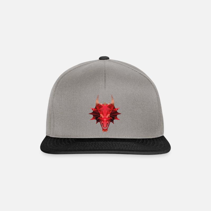 Red Dragon - Snapback Cap - graphite/black