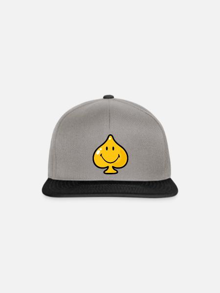 Smiley Spades - Snapback Cap - Graphit/Schwarz