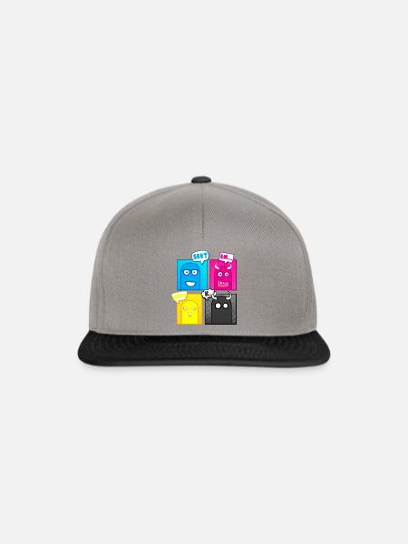 Kleine Monster (Pop Art) 02 - Snapback Cap - Graphit/Schwarz