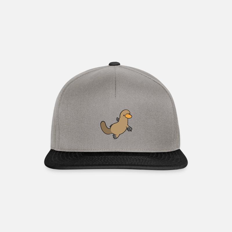 Schnabeltier - Snapback Cap - Graphit/Schwarz