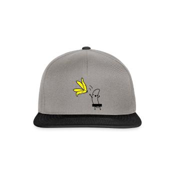 Strip-tease à la banane - Casquette snapback - gris graphite/noir - Devant
