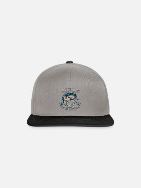 Angeln Angler Geschenkidee Angelrute Fischer Natur - Snapback Cap - Graphit/Schwarz