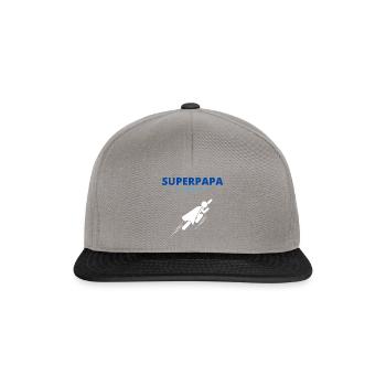 superpapa 2 - Snapback Cap - graphite/black - Front
