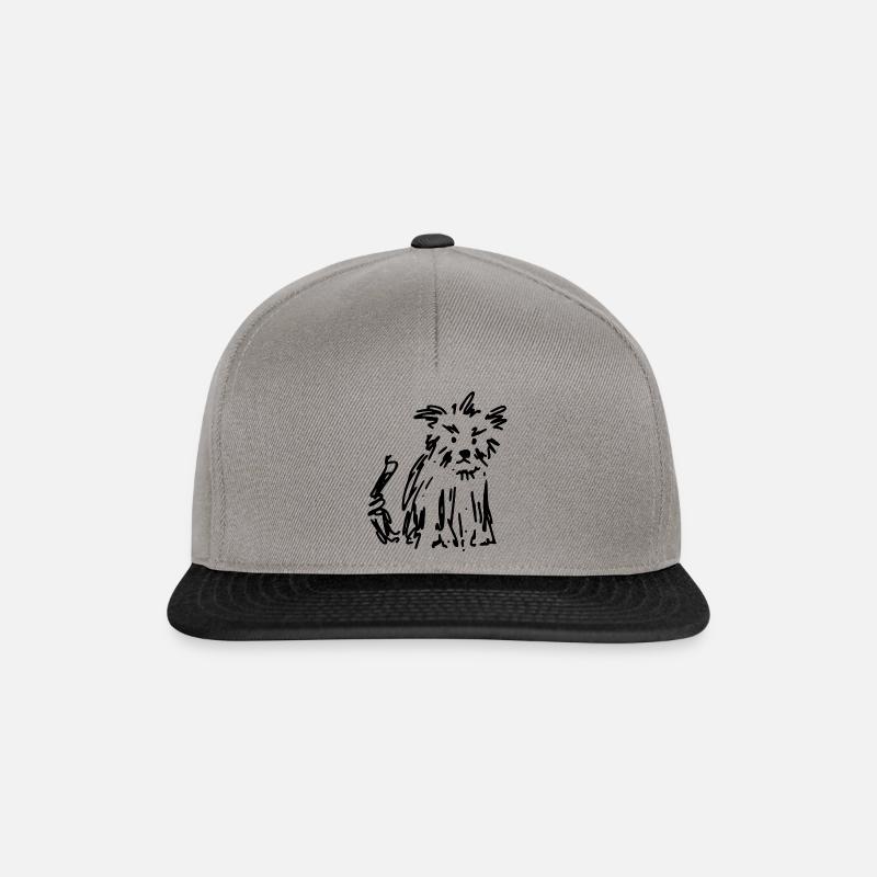 Scruffy Mutt - Snapback Cap - Graphit/Schwarz