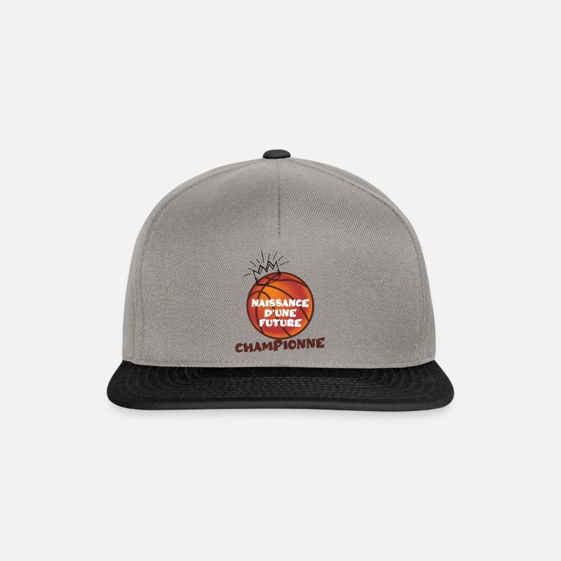 Naissance d'une future championne - Casquette snapback - gris graphite/noir