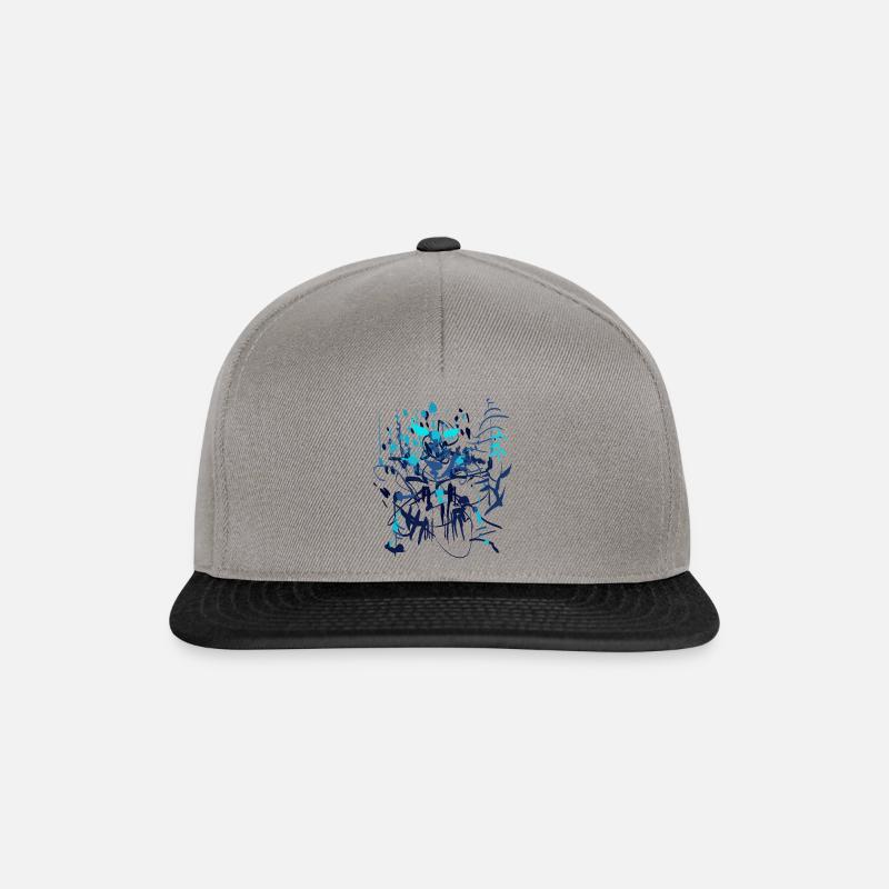 Abstrakt - Snapback Cap - Graphit/Schwarz