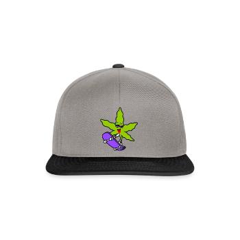 Herbe de patineur - Casquette snapback - gris graphite/noir - Devant