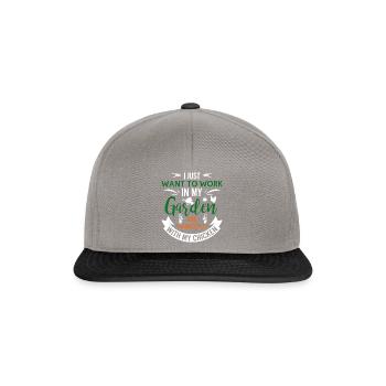 Hobby gardeners, fruit and vegetable gardeners - Snapback Cap - graphite/black - Front