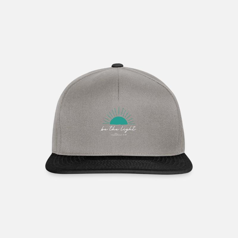Sei der leichte Christ - Snapback Cap - Graphit/Schwarz