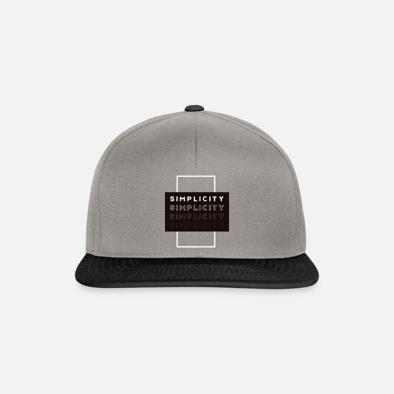 Simplicity - Snapback Cap - Graphit/Schwarz