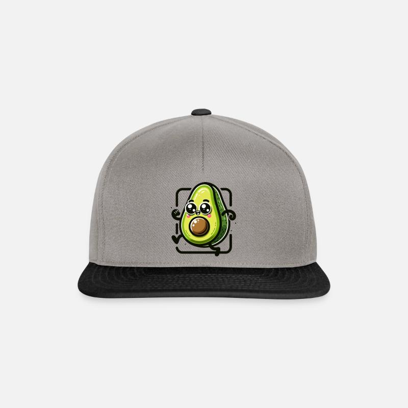 Sweet Avocado - Snapback Cap - graphite/black