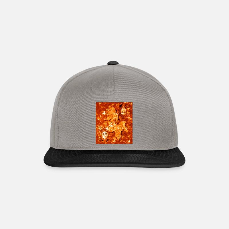 Blick auf den Herbst - Snapback Cap - Graphit/Schwarz