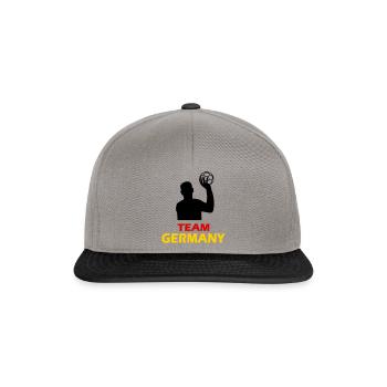 Team Germany Handball - Snapback Cap - Graphit/Schwarz - Vorne