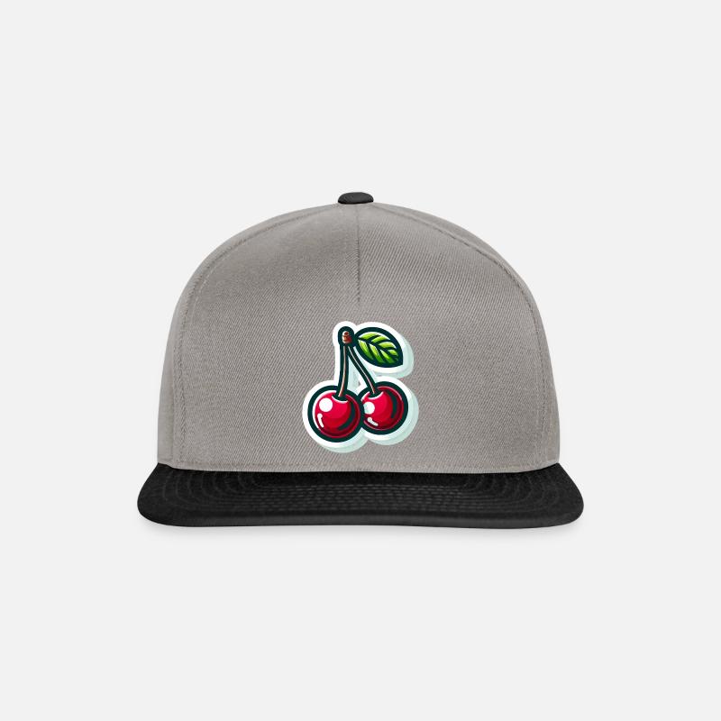 Cherry - Snapback Cap - Graphit/Schwarz