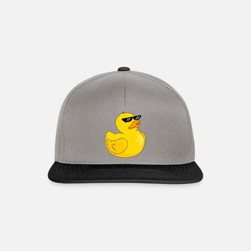 Ente mit brille - Snapback Cap - Graphit/Schwarz