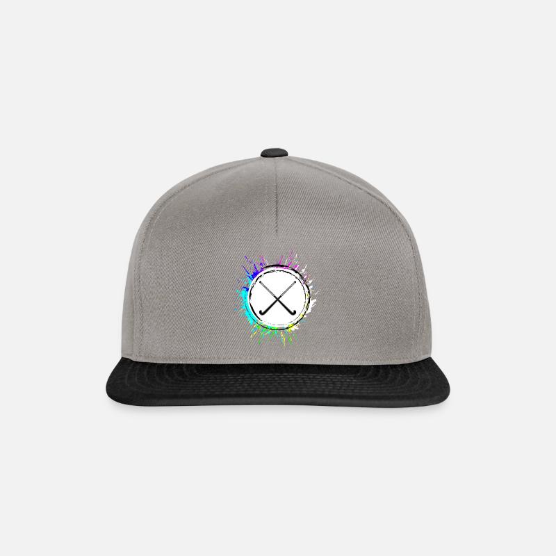 Feldhockey symbol bunt - Snapback Cap - Graphit/Schwarz