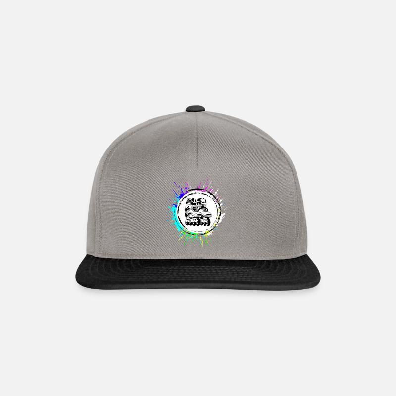 Inline skates icon Bunt - Snapback Cap - Graphit/Schwarz