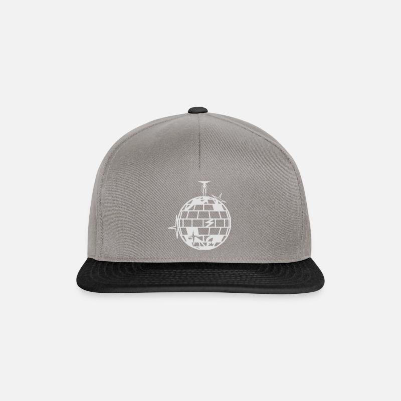 Discokugel - Snapback Cap - Graphit/Schwarz